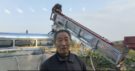 实地试机获好评！河北磁县客户认可德丰红薯磨粉机